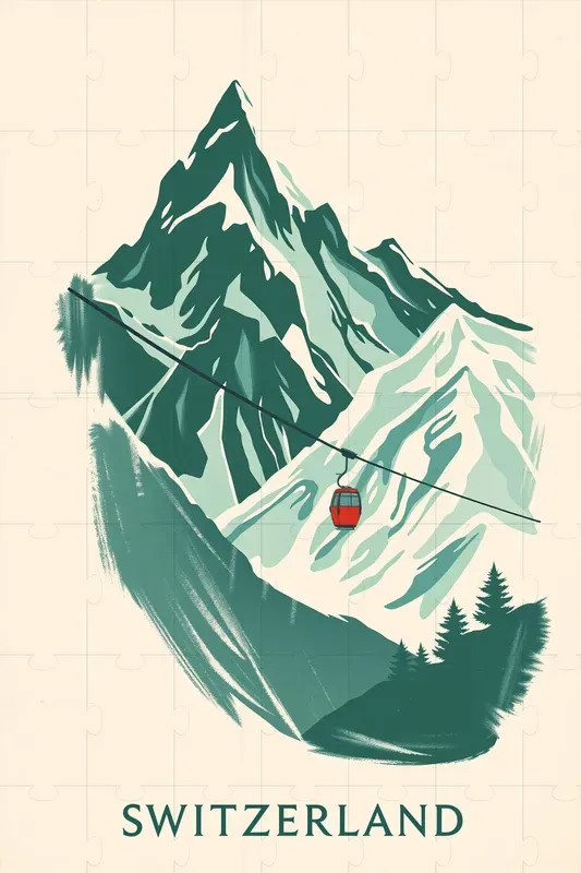 Handdrawn Vintage Travel Posters