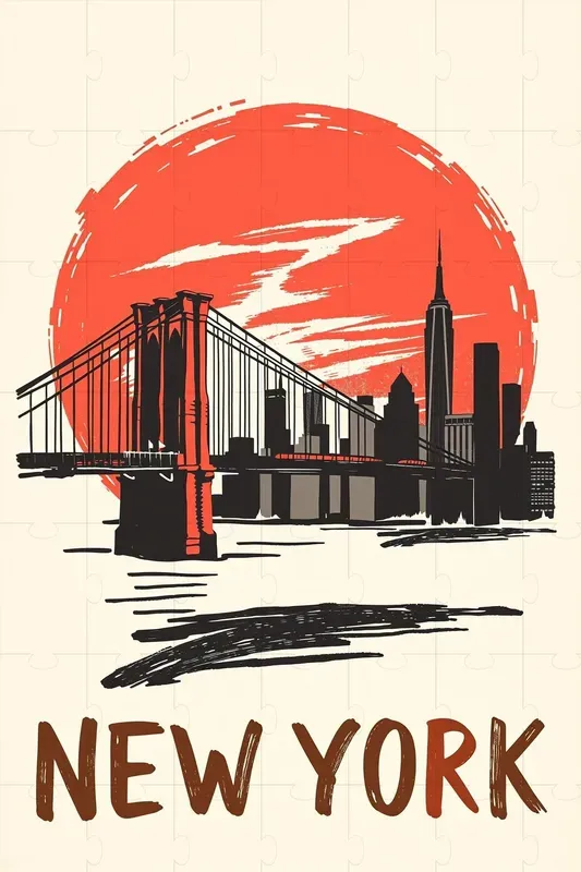 Handdrawn Vintage Travel Posters