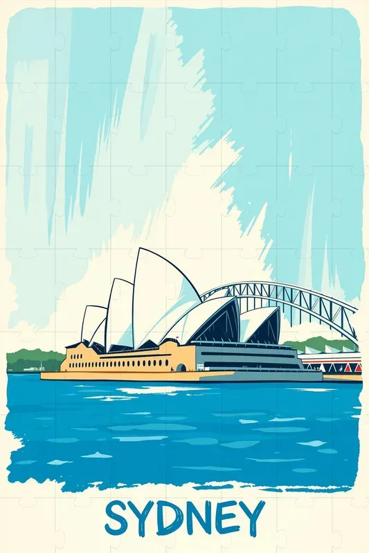 Handdrawn Vintage Travel Posters