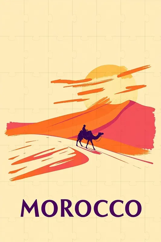 Handdrawn Vintage Travel Posters