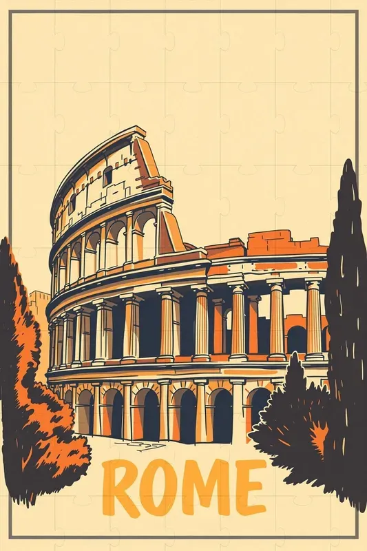 Handdrawn Vintage Travel Posters