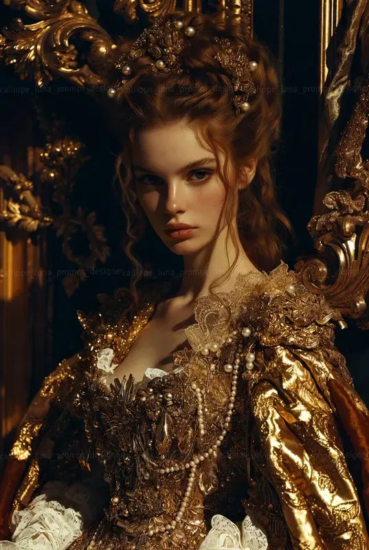 Gilded Baroque Portraits