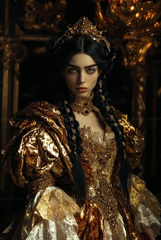 Gilded Baroque Portraits