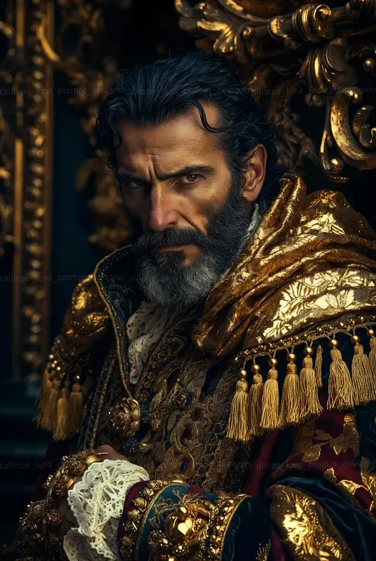 Gilded Baroque Portraits
