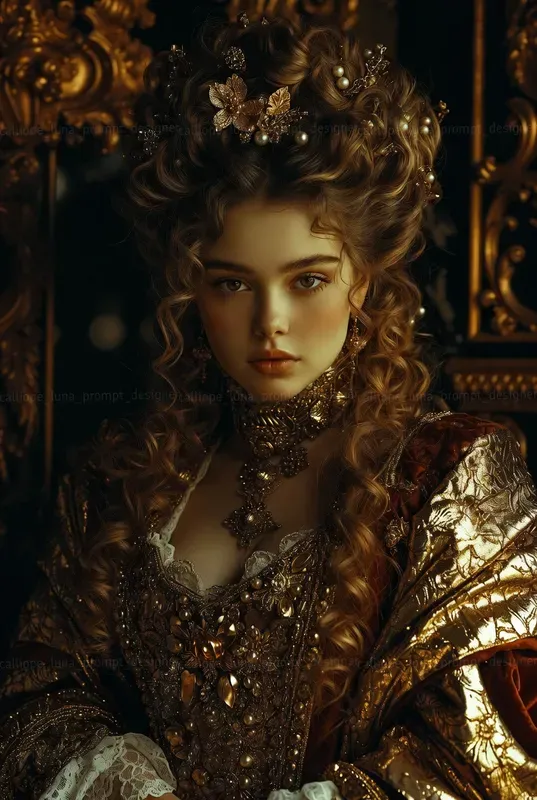 Gilded Baroque Portraits