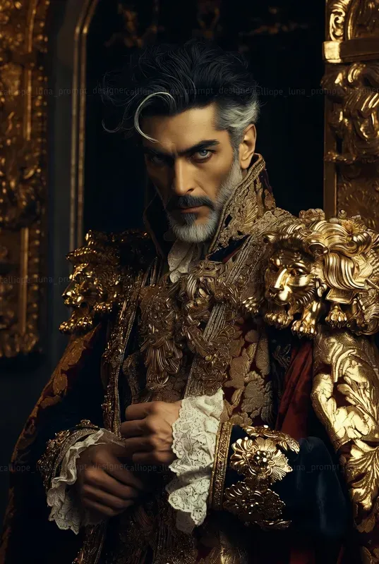 Gilded Baroque Portraits