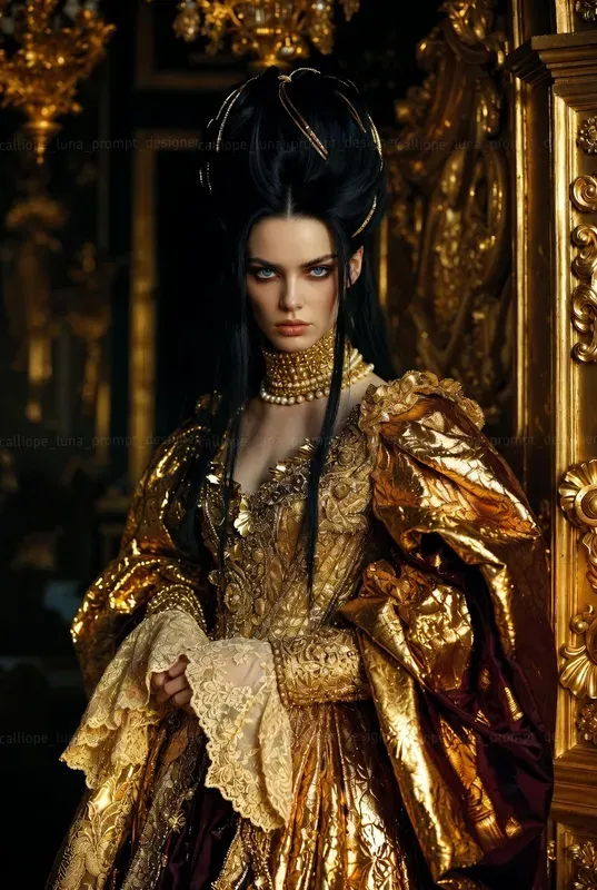 Gilded Baroque Portraits