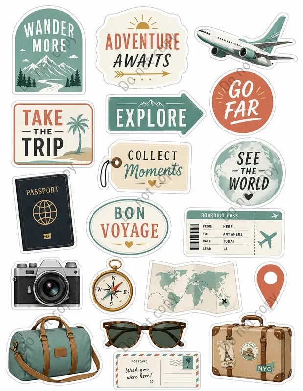 Vision Board Kit Cutout Sheets