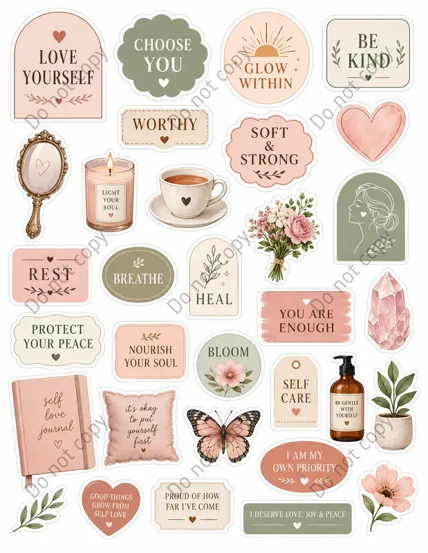 Vision Board Kit Cutout Sheets
