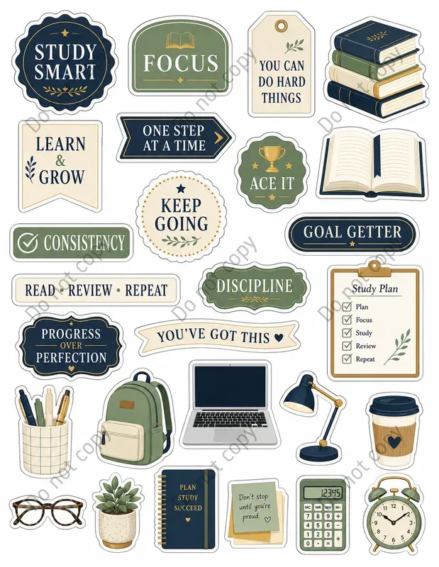 Vision Board Kit Cutout Sheets