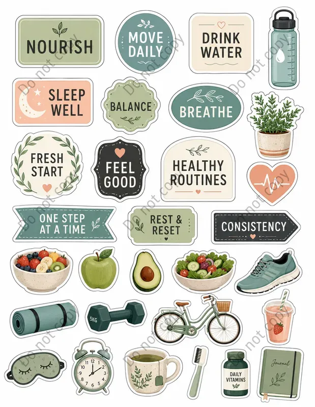 Vision Board Kit Cutout Sheets