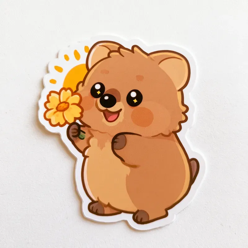 Kawaii Wildlife Sticker Generator
