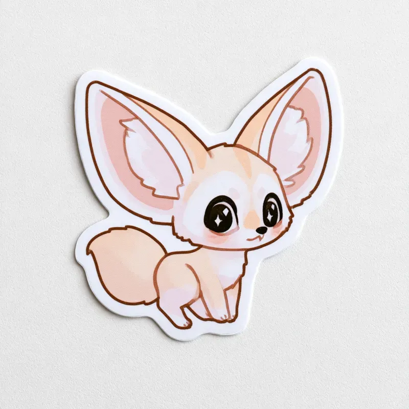 Kawaii Wildlife Sticker Generator