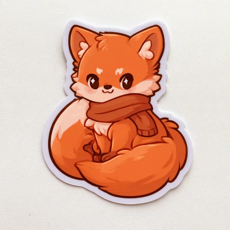 Kawaii Wildlife Sticker Generator
