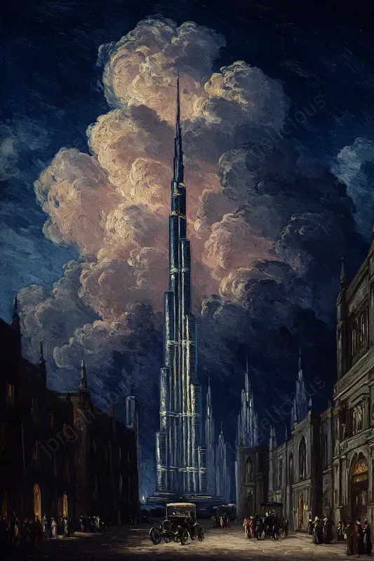 Dramatic Landmark Oil Paintings