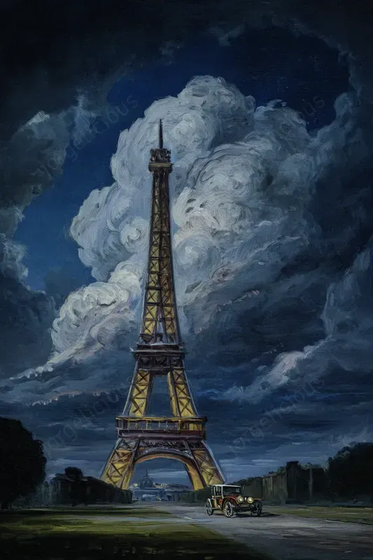 Dramatic Landmark Oil Paintings