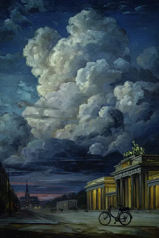 Dramatic Landmark Oil Paintings