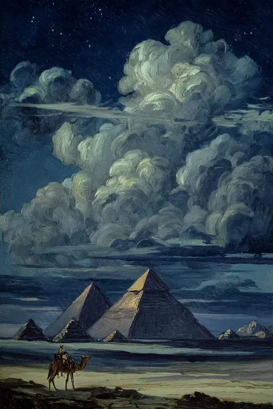 Dramatic Landmark Oil Paintings