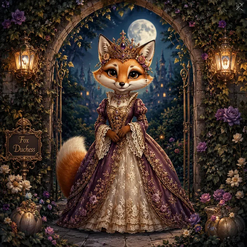 Whimsical Royal Creature Portraits