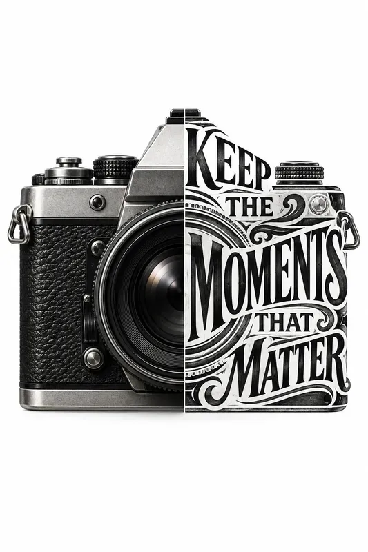 Split Object Typography Posters