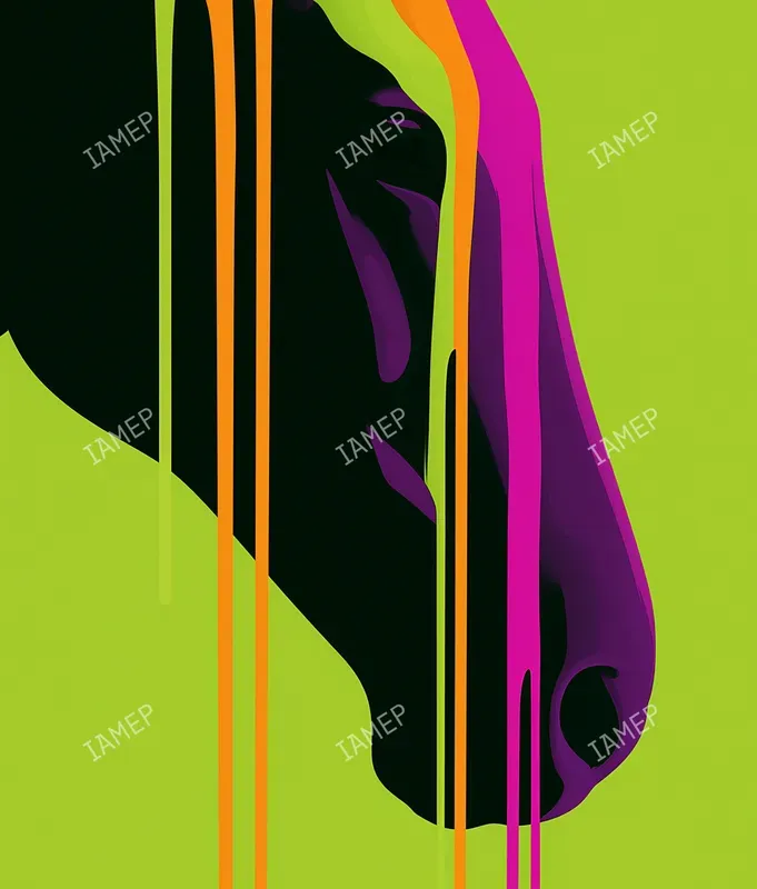 Neon Drip Pop Art Portraits