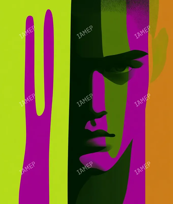 Neon Drip Pop Art Portraits