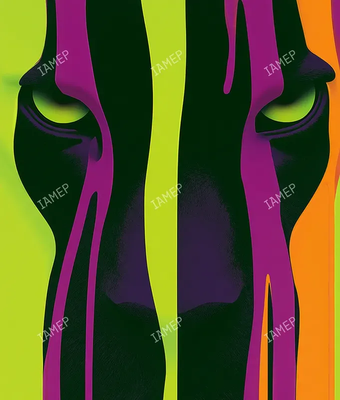 Neon Drip Pop Art Portraits