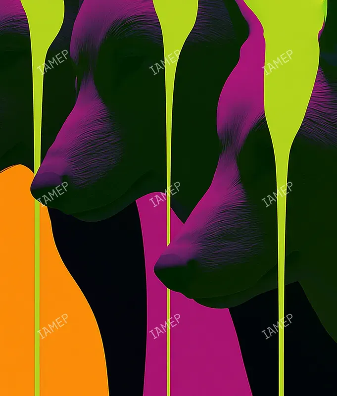 Neon Drip Pop Art Portraits