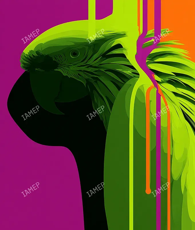 Neon Drip Pop Art Portraits