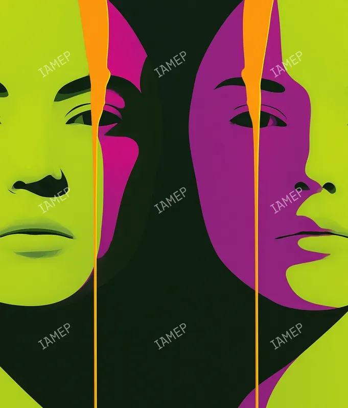 Neon Drip Pop Art Portraits