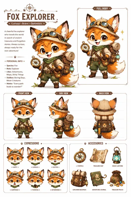 Chibi Character Sheet Generator