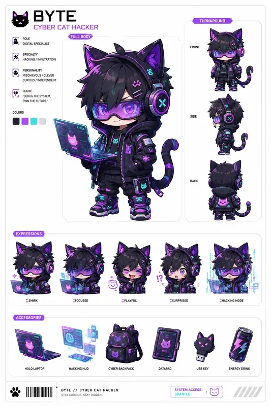 Chibi Character Sheet Generator