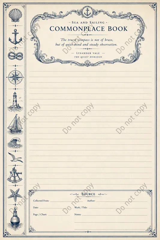 Commonplace Quote Journal Pages