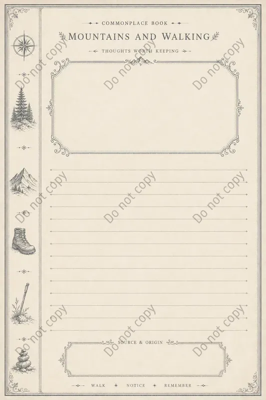 Commonplace Quote Journal Pages