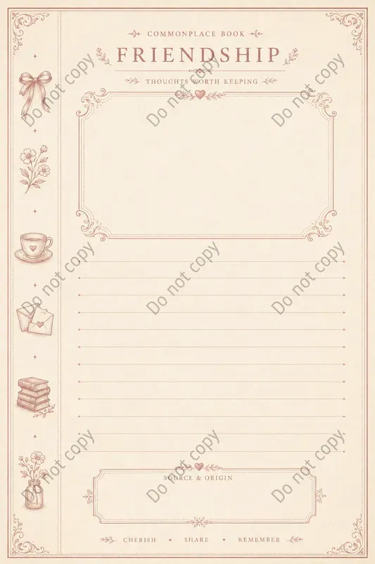 Commonplace Quote Journal Pages