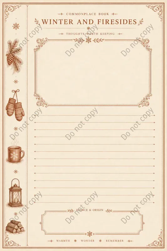 Commonplace Quote Journal Pages