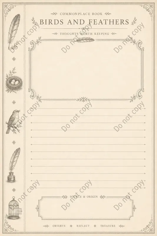 Commonplace Quote Journal Pages