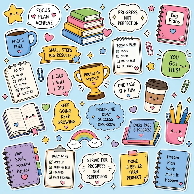 Positive Doodle Sticker Packs