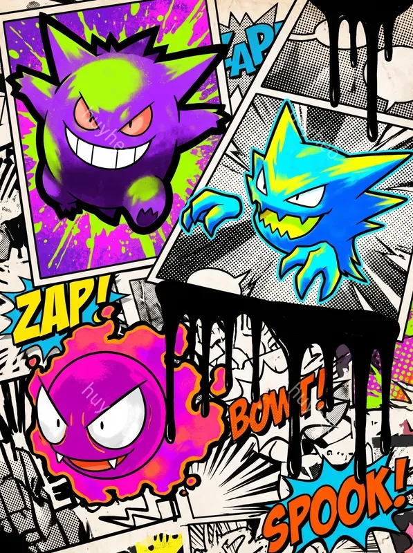 Highcontrast Popart Ink Splatters