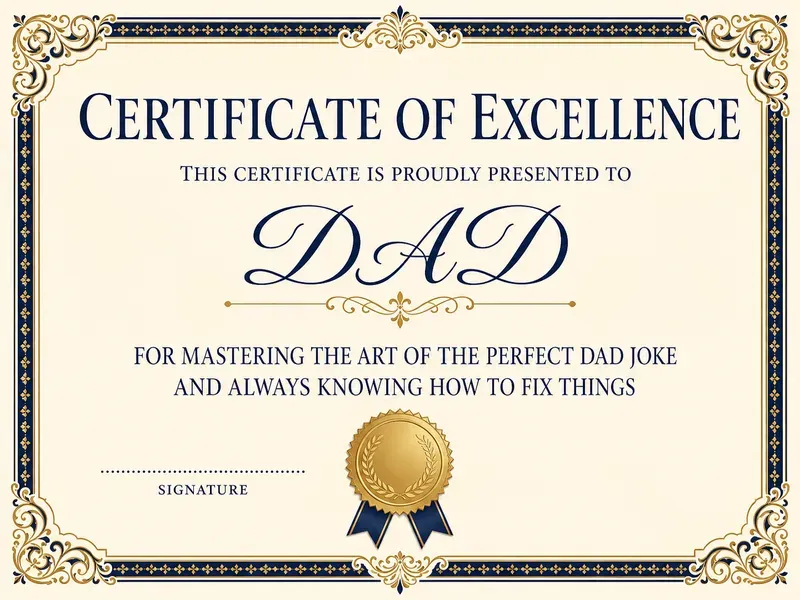 Funny Achievement Certificate Studios
