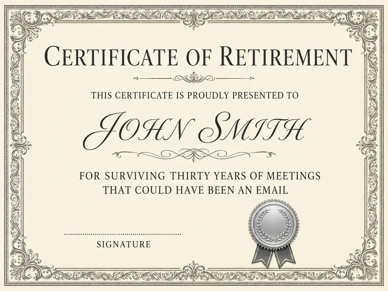 Funny Achievement Certificate Studios