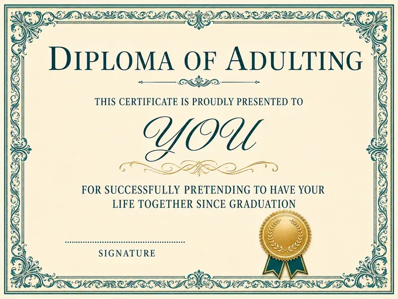 Funny Achievement Certificate Studios