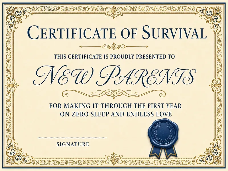 Funny Achievement Certificate Studios