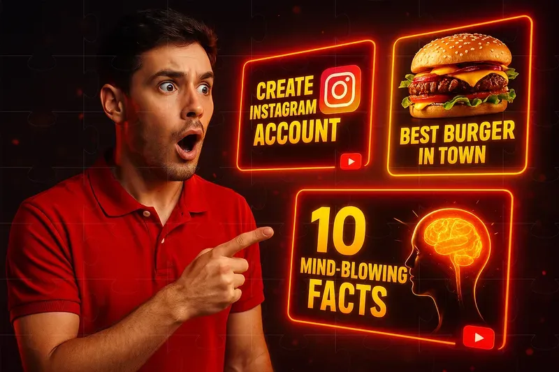 Vibrant YouTube Thumbnails Glowing Effecs