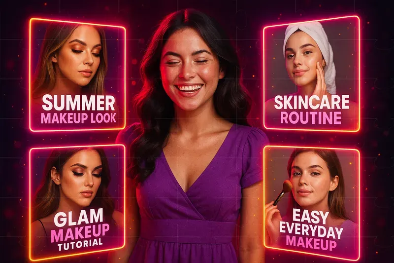 Vibrant YouTube Thumbnails Glowing Effecs