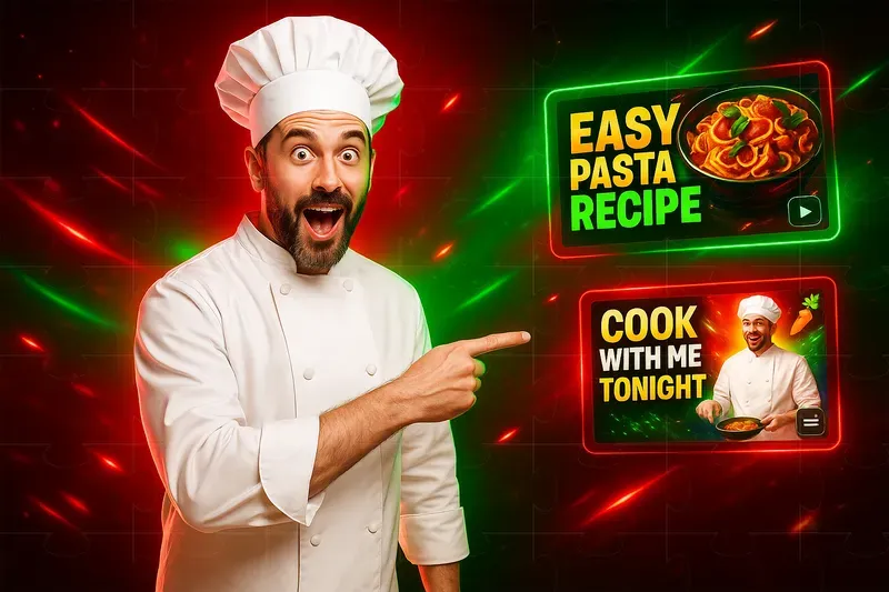 Vibrant YouTube Thumbnails Glowing Effecs