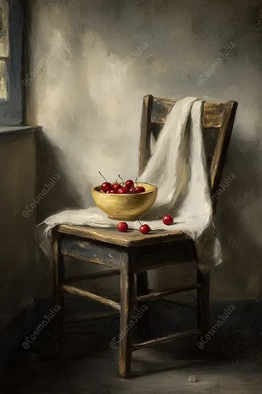 Farmhouse Still Life Oil Paintings