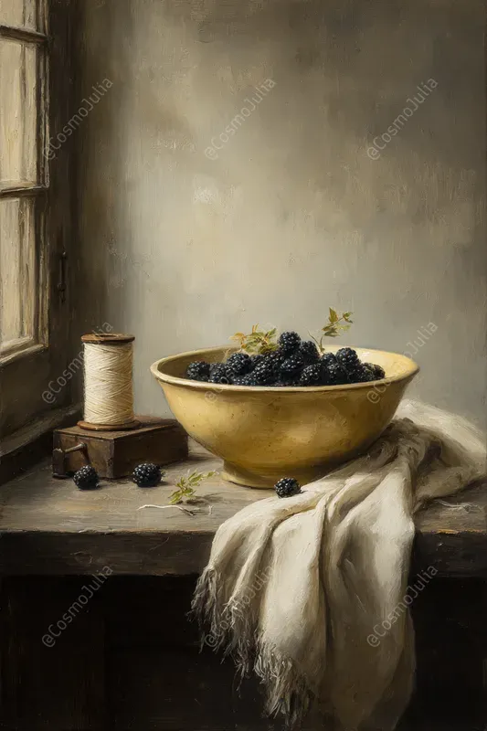 Farmhouse Still Life Oil Paintings