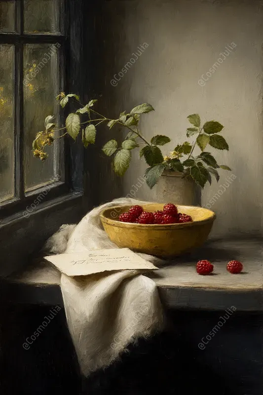 Farmhouse Still Life Oil Paintings