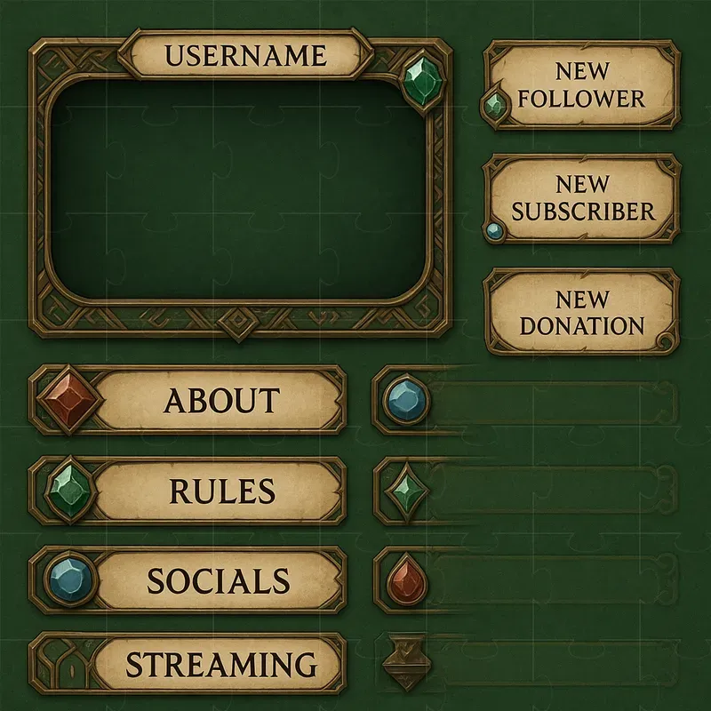 Twitch Streamer Overlay Packs